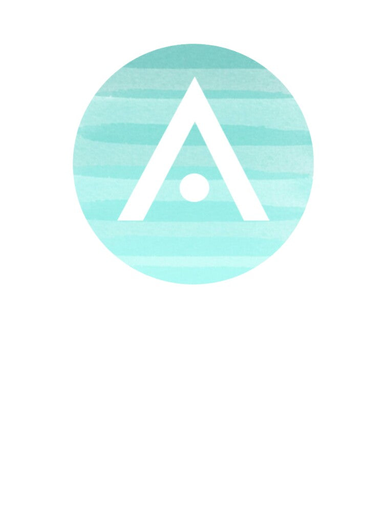 Blue Stripe Ombré Aveda Logo by Dalaura
