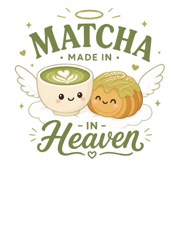 Matcha Made In Heaven Cute Food Pun by Cerys-GS