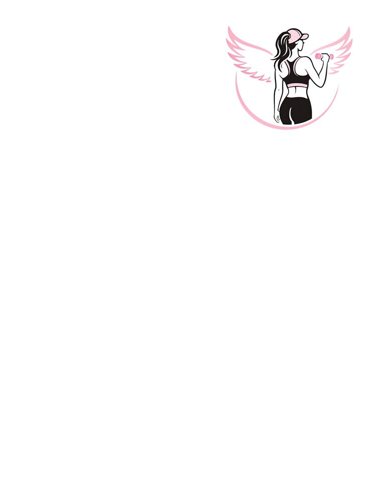 Fit Angel Gym Girl – Women Fitness Motivation Illustration by IvannaMoroz