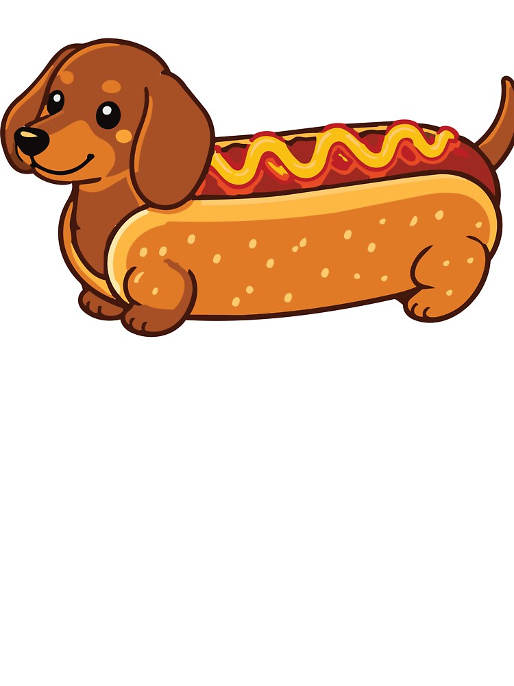 Hot dog dachshund by AbstractArielle