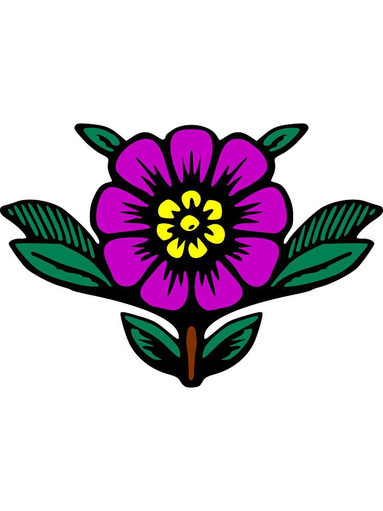 Cartoon Purple Flower by Reethes