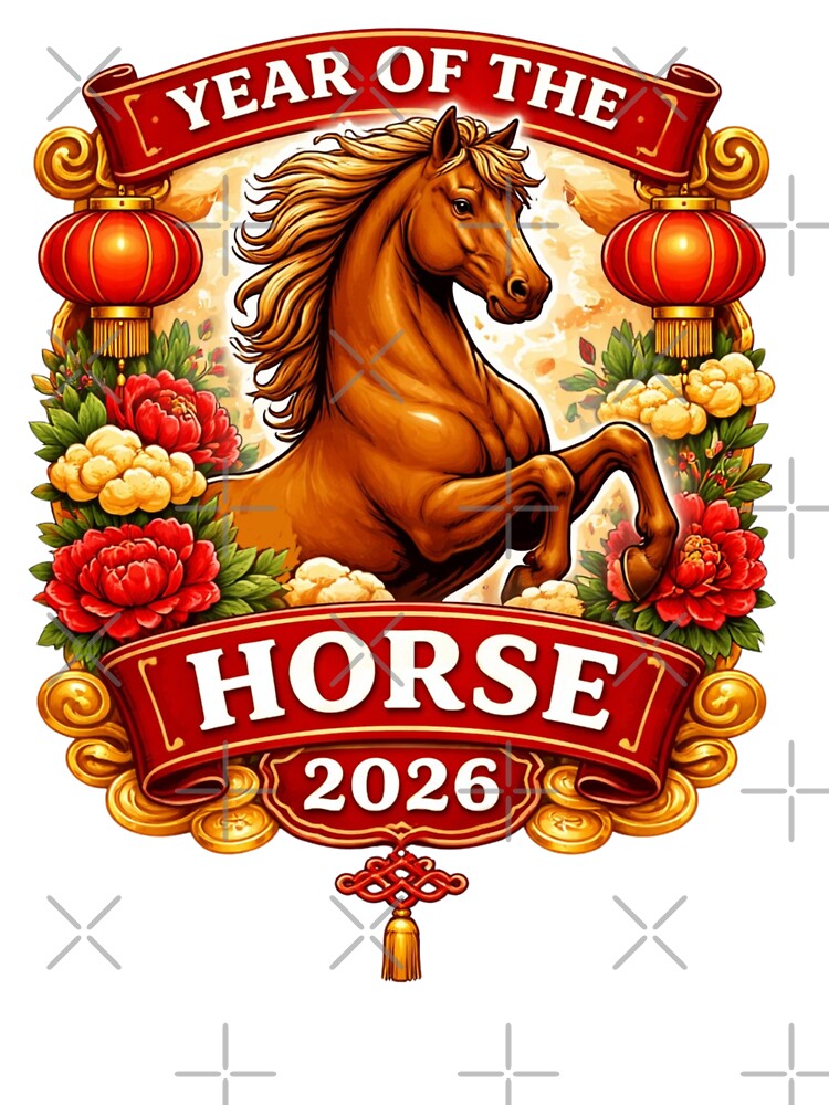 Year of the Horse 2026 Chinese Zodiac by Myra365Art