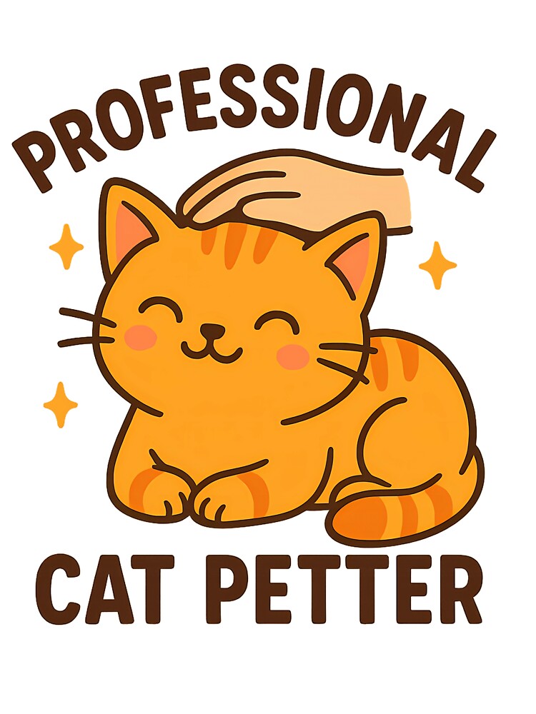 Professional Cat Petter – Cute Funny Cat Lover Gift by Happy Bag