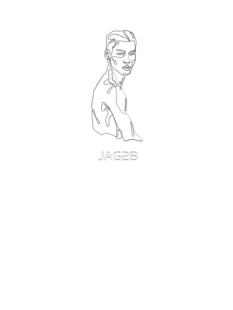 man minimalist drawing by JAG2B
