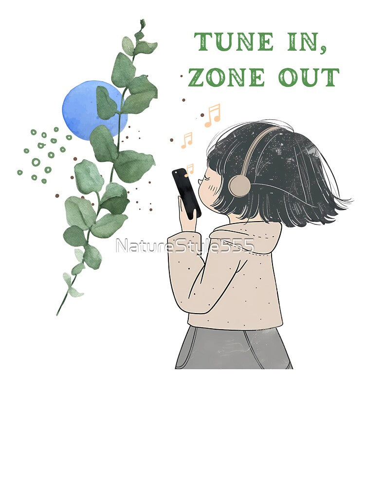 Anime Music Girl Tune In Zone Out by NatureStyle555