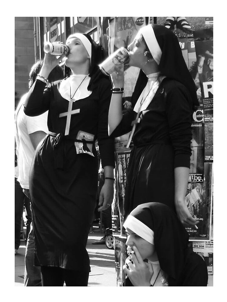 Nuns Drinking by cehunt98