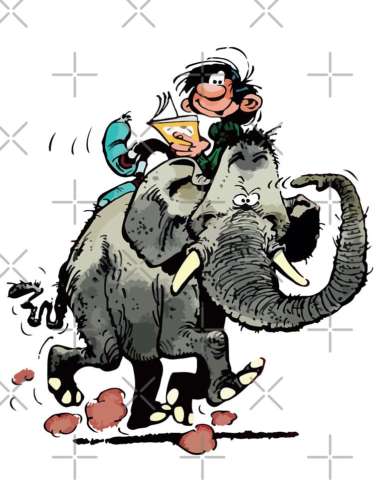 Gaston Goof on Elephant by CyberGirlz