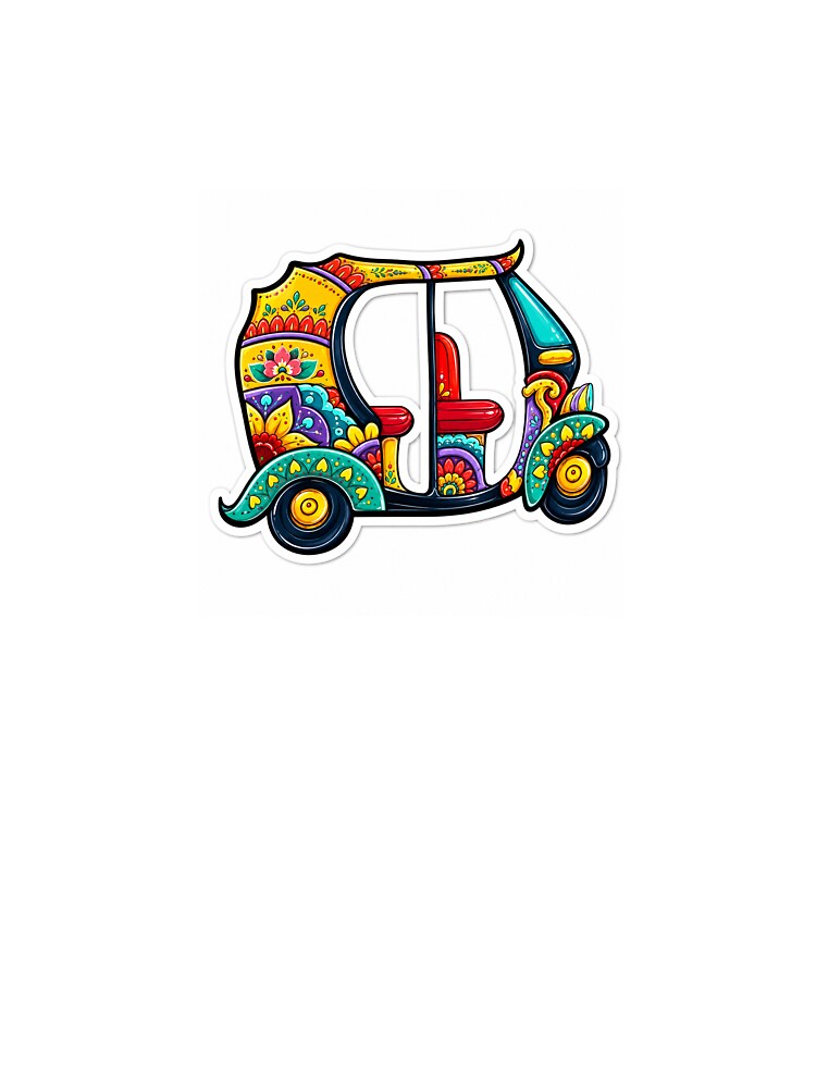 Colourful indian rickshaw travel aesthetic by TrendPrint5