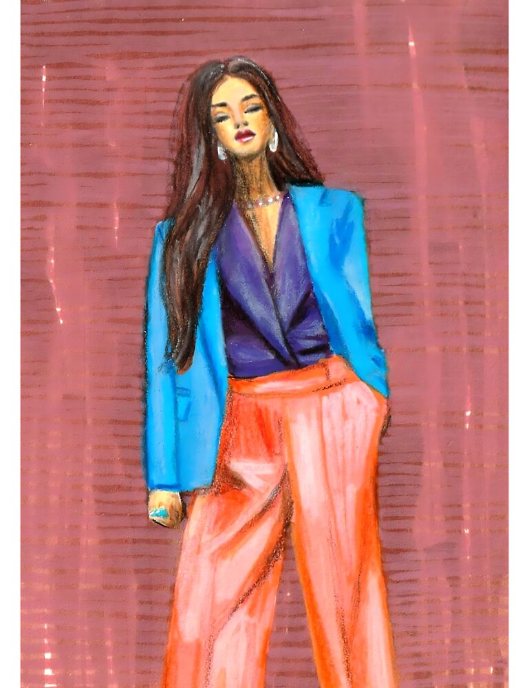 Bold Blue and Orange by Liudmyla-25