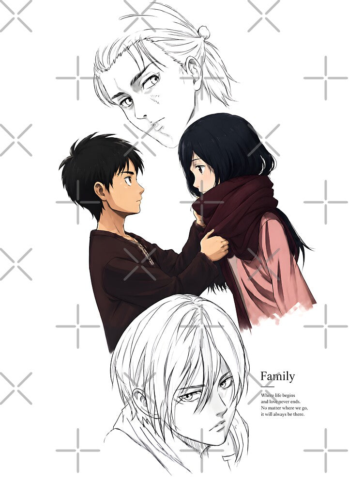 Eren & Mikasa | Eternal Bonds | Anime Inspired Wall Art & Poster by Day Dreamer