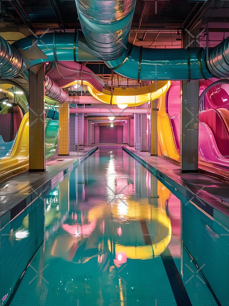 Neon Waterpark by Viktor Surzhko