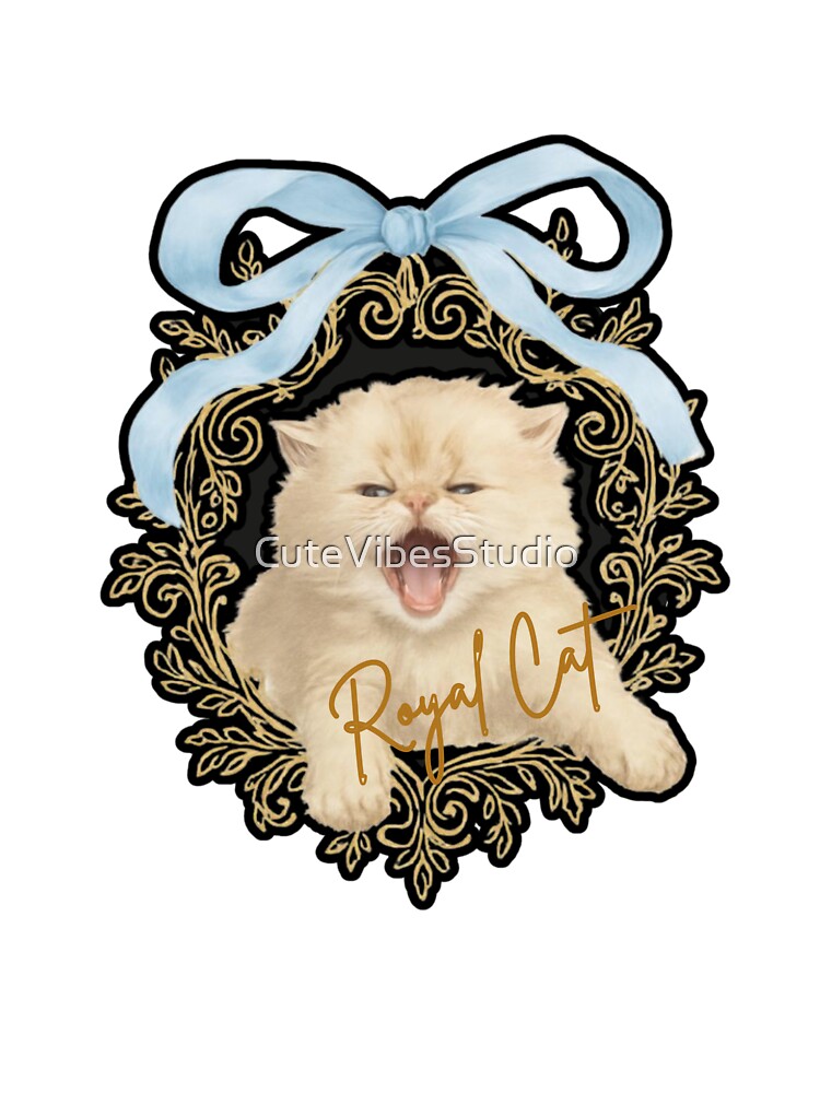 Royal Cat Design | Funny Cat Lover Design by CuteVibesStudio