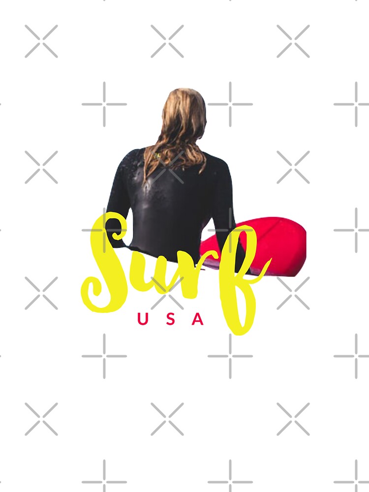 SURF USA - MINIMALIST - USA - RED BOARD - SURFING by Tropical Blood