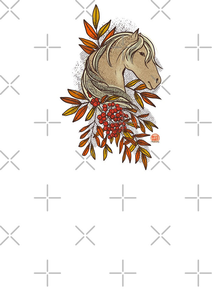 Icelandic Horse in occasion of the Year of the Fire Horse by Loopyful Design