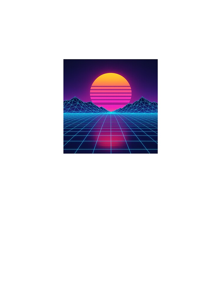 Neon Horizon Grid by ZoviraDesigns