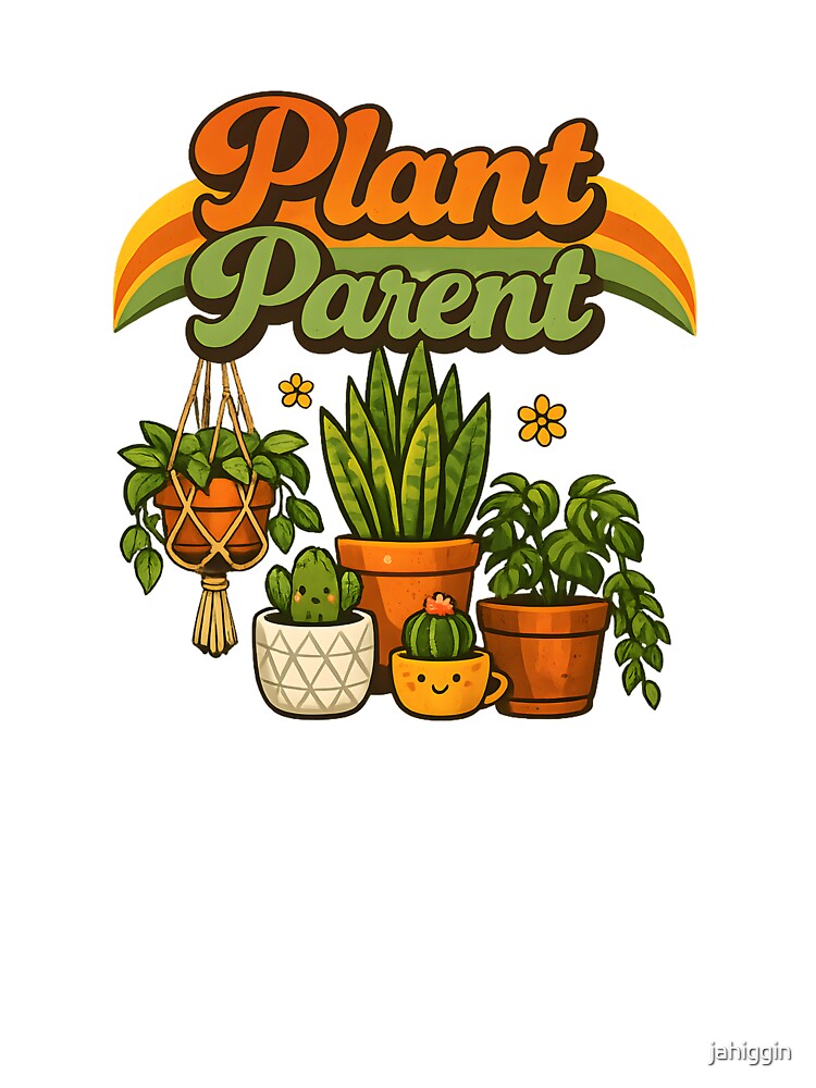 Plant Parent | Retro Houseplant Lover Vintage Botanical Gardening T-Sh by jahiggin
