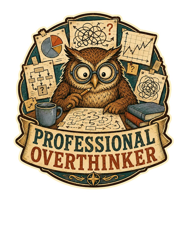 Professional Overthinker by Peak Pop Studio.