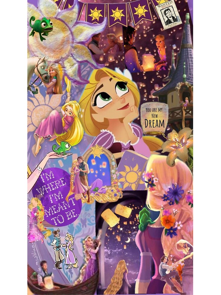 Rapunzel Tangled Dreamy Purple Aesthetic Collage | Princesscore by lilacWhim