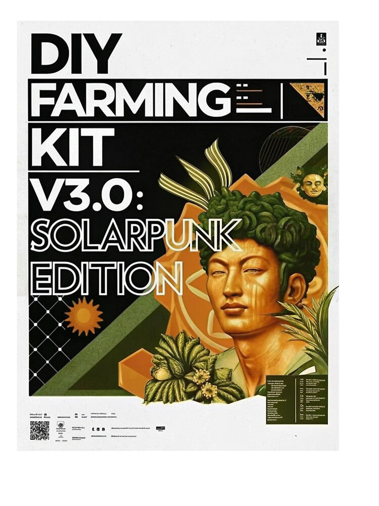 Solarpunk Poster DIY Farming by Raw-Ink