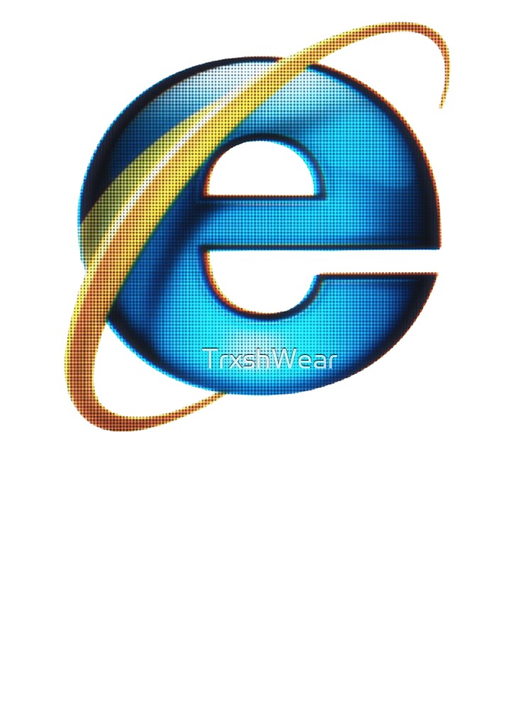 Internet Explorer Retro Logo Y2K Aesthetic by TrxshWear