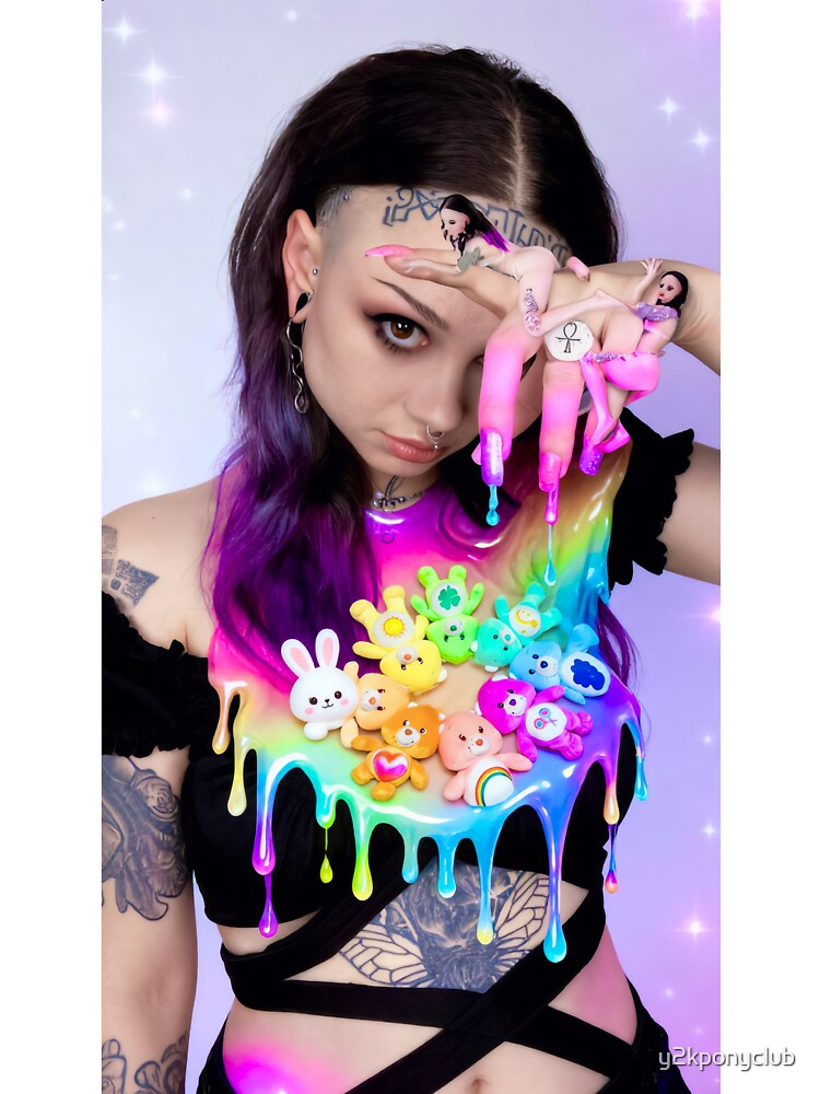 Psychedelic Kawaii Goth: Zheani Alternative Pop Art by y2kponyclub
