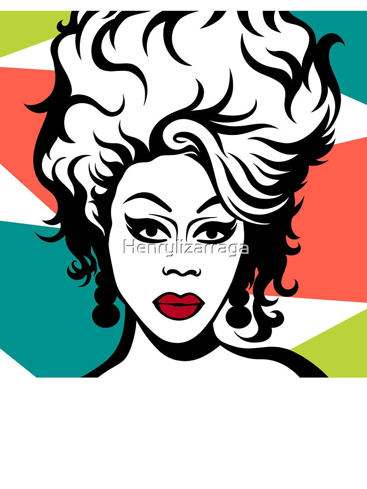 RuPaul Cartoon PopArt by Henrylizarraga