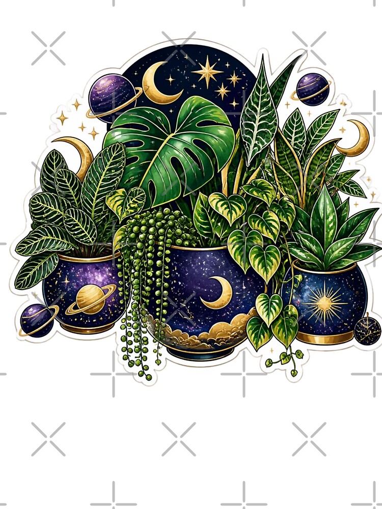 Cosmic Houseplants Galactic Garden by StickyGuys