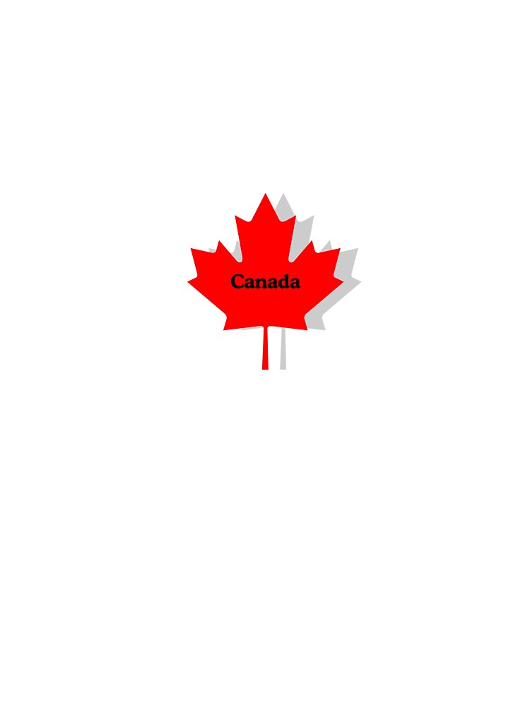 Minimalistic Canadian Red Maple Leaf by atCase