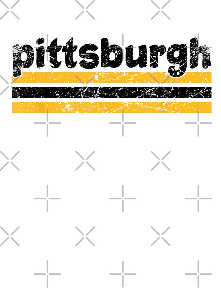 Vintage Pittsburgh Map City by AddlPoolart