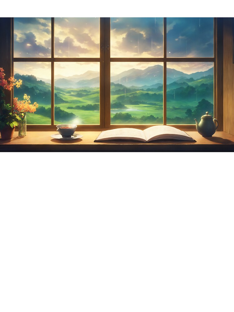 Rainy Day Reverie — Cozy Anime Window Scene by middelight-luna