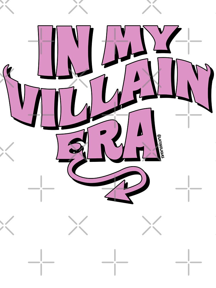 In My Villain Era / Hot Bookish Aesthetic Pink Devil Horns and Tail for Dark Romancce Book Kindle Readers Tbr Bookstagram by Latinoladas