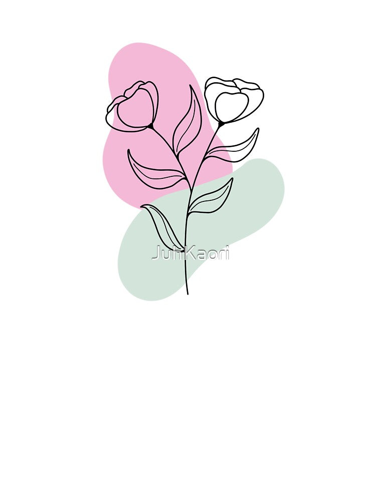 Minimalist poppy flower by JuhKaori