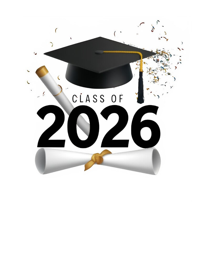 Class of 2026 Graduation Cap Diploma Senior Graduate by Zizo-DR44