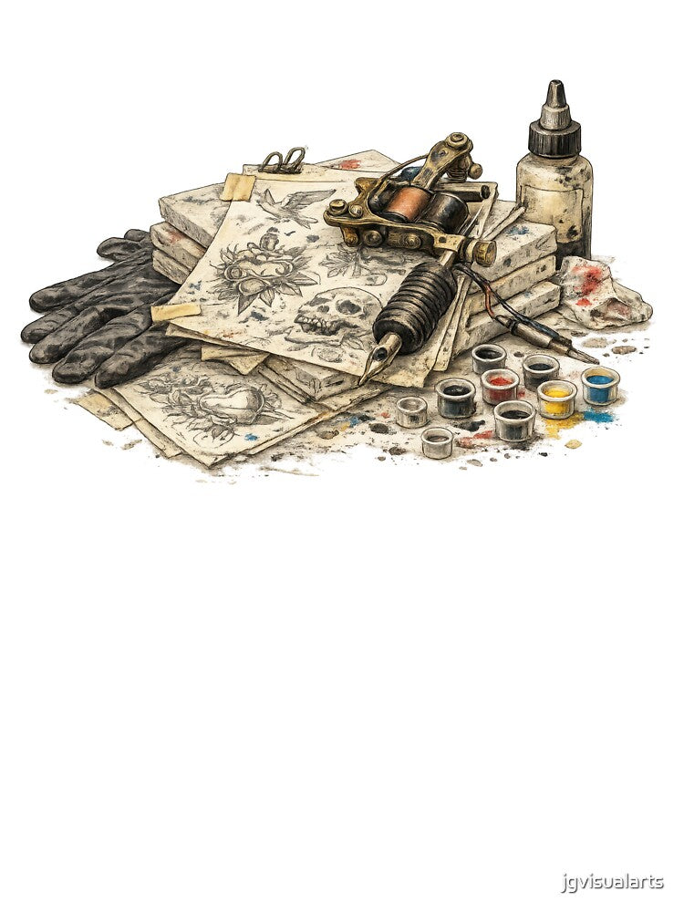 Tattoo Artist Studio Tools and Supplies by jgvisualarts