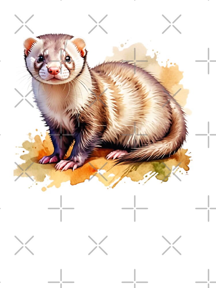 Watercolor Ferret by TheAnimalZ00