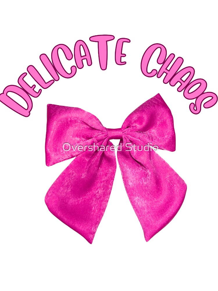 Delicate Chaos Hot Pink Bow by Overshared Studio