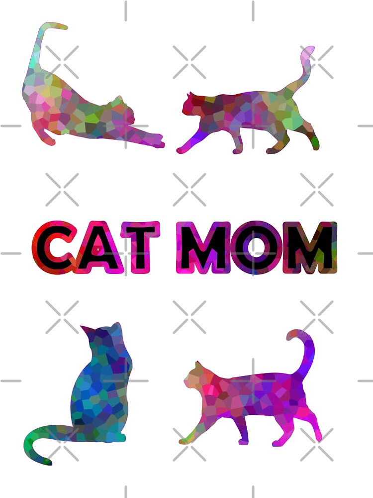 Cute Cat Lover Mom by Sartoris Art