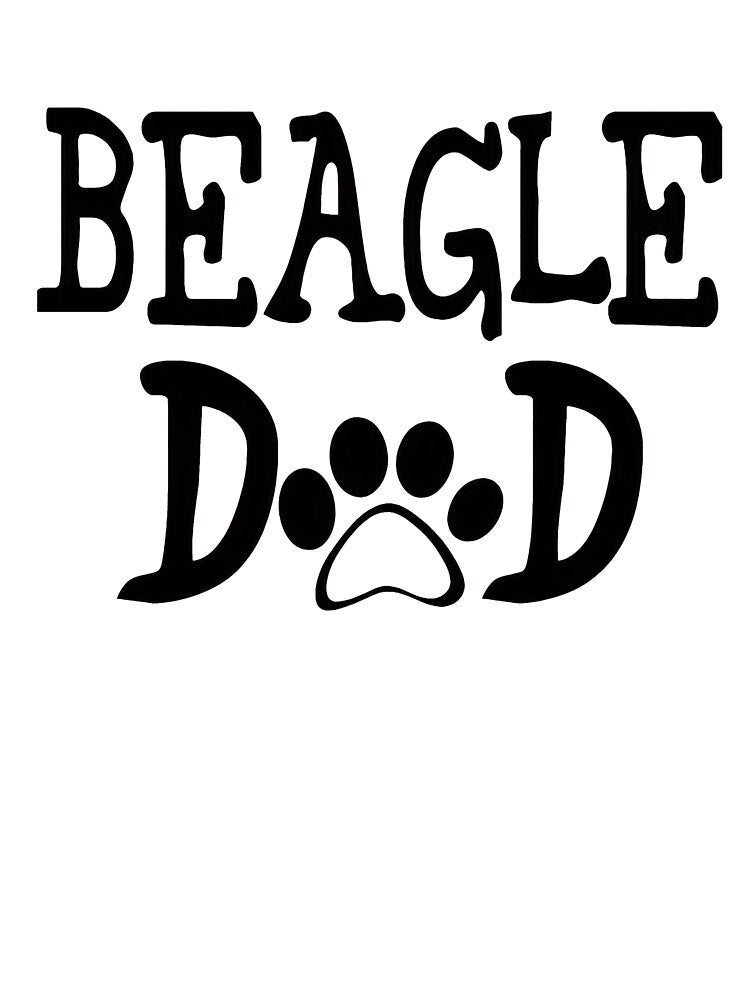 Beagle Dad Paw Print Dog Lover Graphic by SoyLamderma