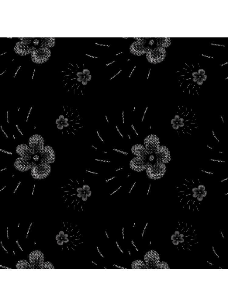Flower flora stroke minimal sketch black pattern by Yana Mustafina | Boho Soulful Designs