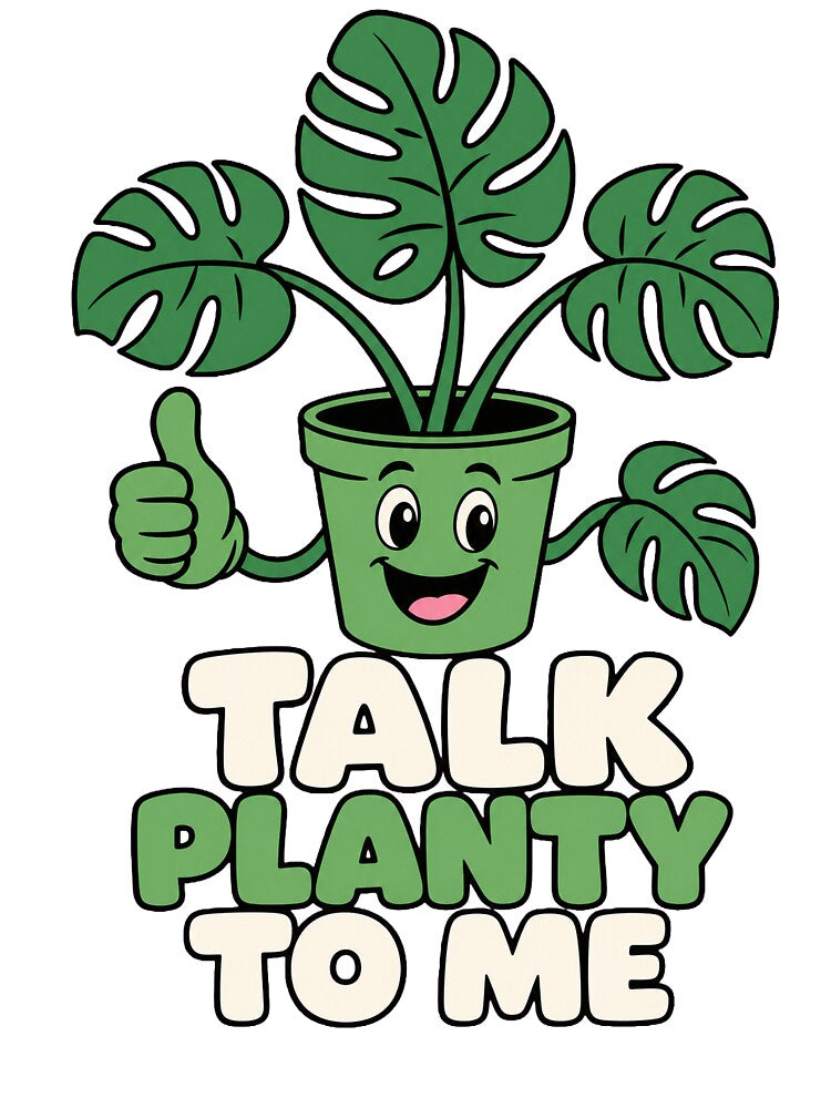 Houseplant Lady Talk Planty To Me Funny Plant Lover by VisualArtsOasis