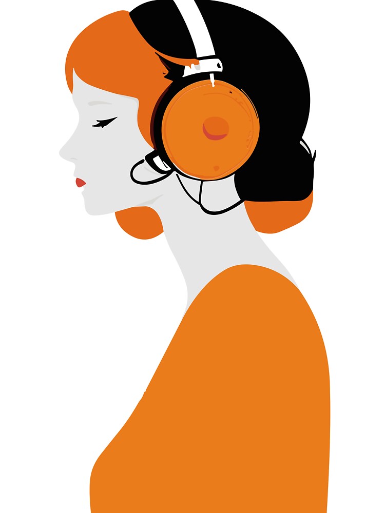 minimalist woman wearing headphone by minimalizy