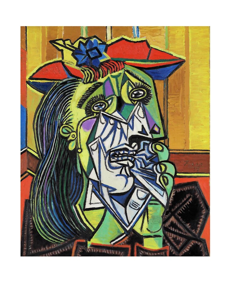 WEEPING WOMAN 1937 PABLO PICASSO by Blue  Robin