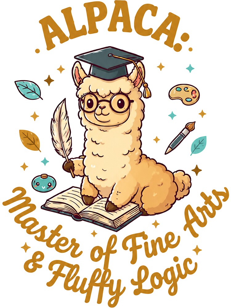 Alpaca Designer and Arts | Funny Artist Gift by Purrfect Harmony Gifts