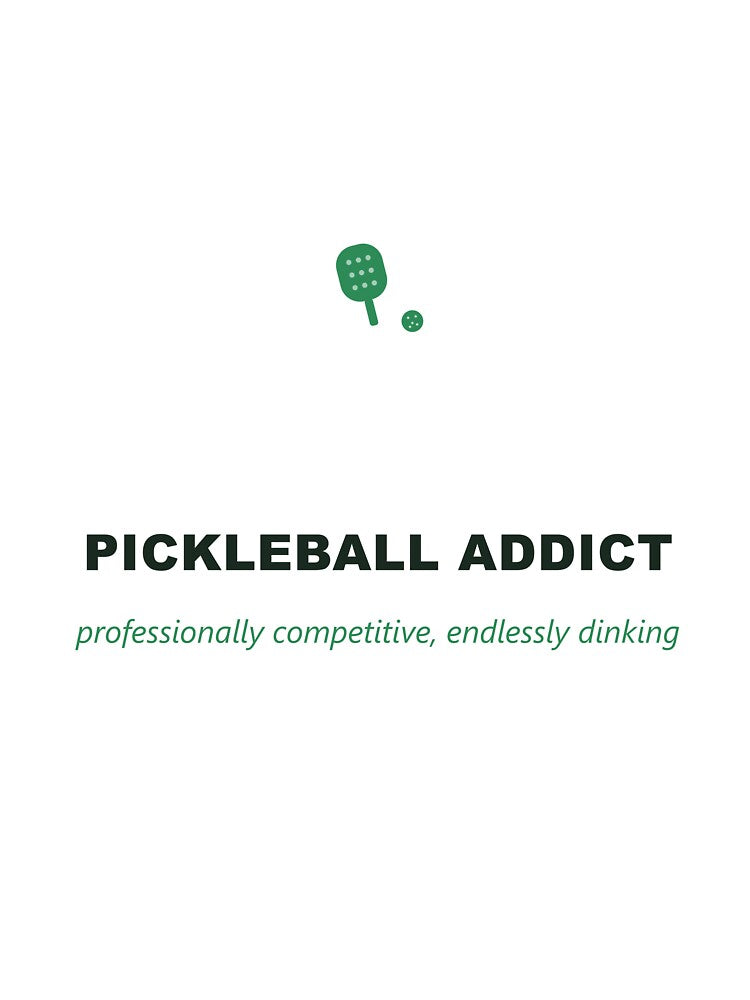 Pickleball Addict Funny Pickleball Gift by Athena Design Co.