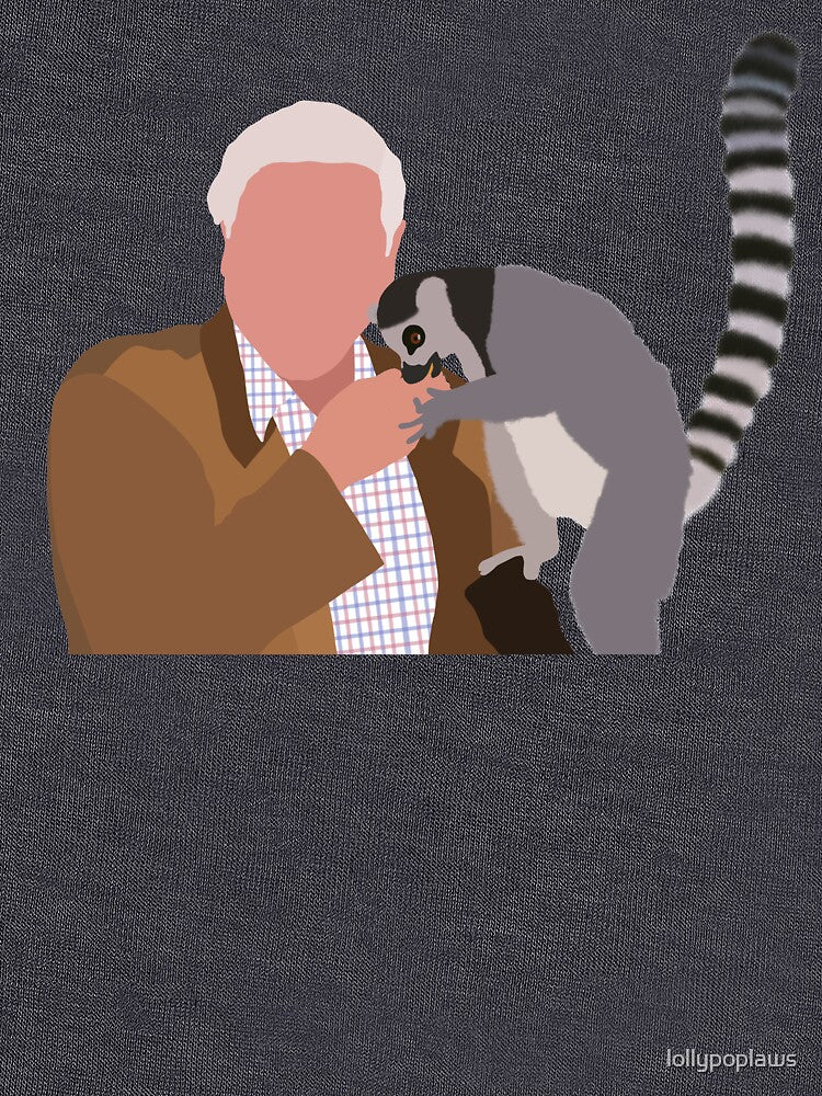 Sir David Attenborough and Lemur by lollypoplaws