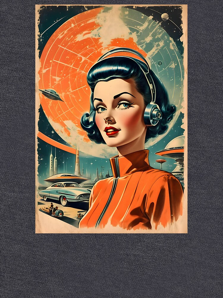 Retro Futurism Travel Poster by MissQuiss