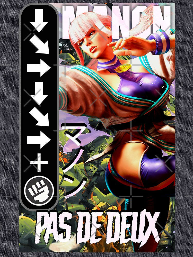 Manon Retro Street Fighter Gaming Art by Back2Collage