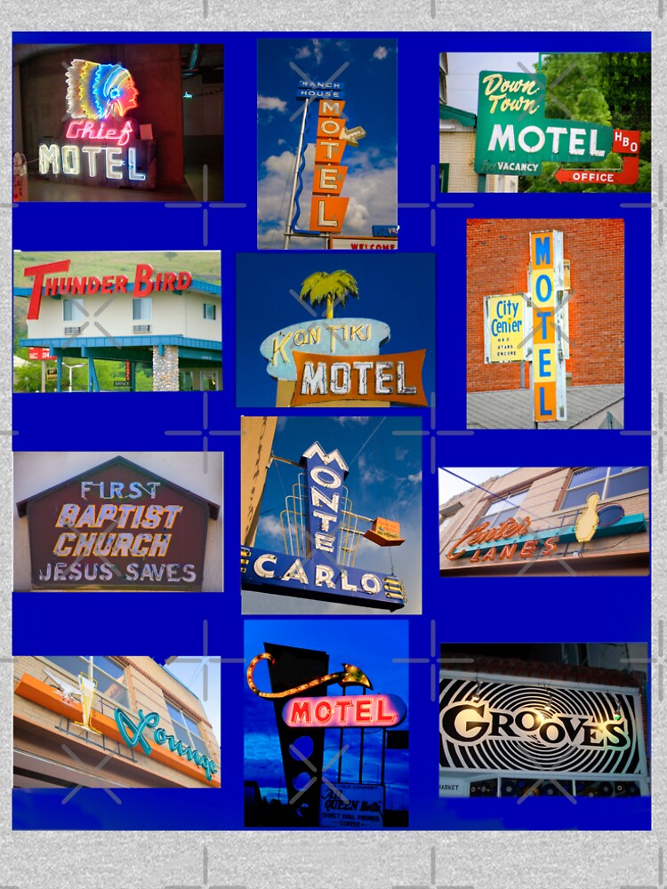Retro Sign Collage Color by matthewbam