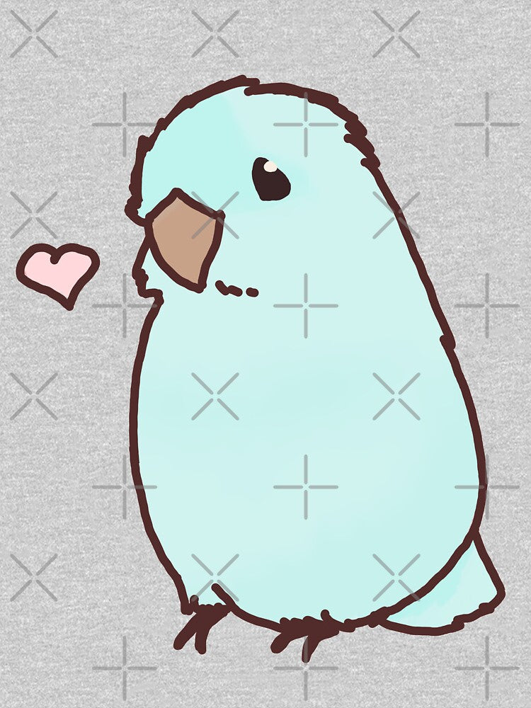 White Heart Birb by parrotletOvO