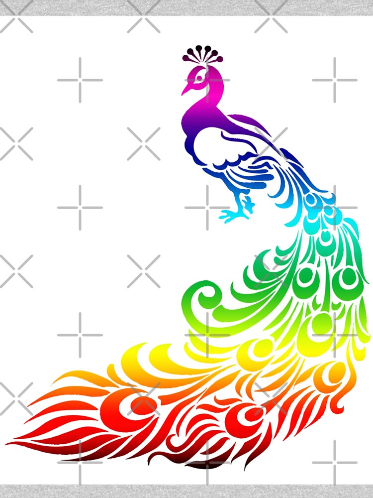 Rainbow Animals (Peacock) by OutlandishStash